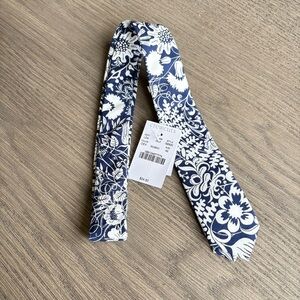 Crewcuts | Navy and White Floral Neck Tie | Spring/ Summer | 42” Length | NWT